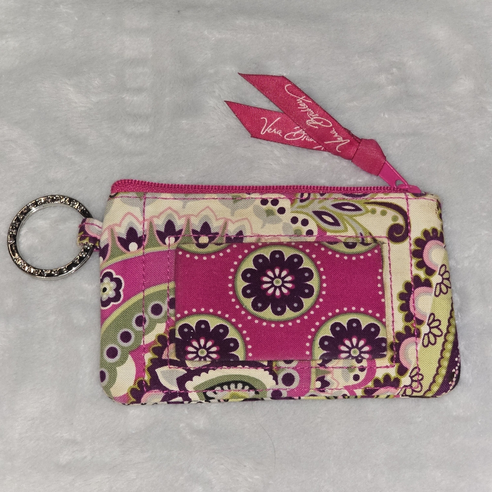 Vera Bradley Pink Floral Keychain Wallet